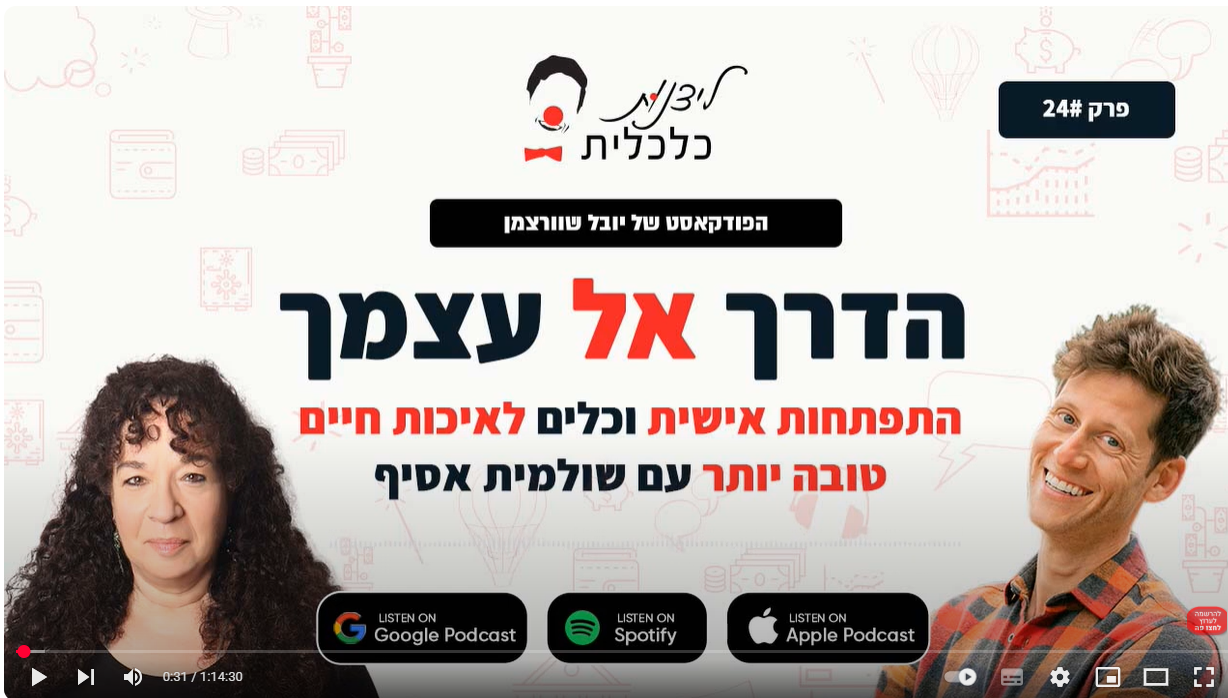 שולמית אסיף מתארחת בפודקסט של יובל שוורצמן